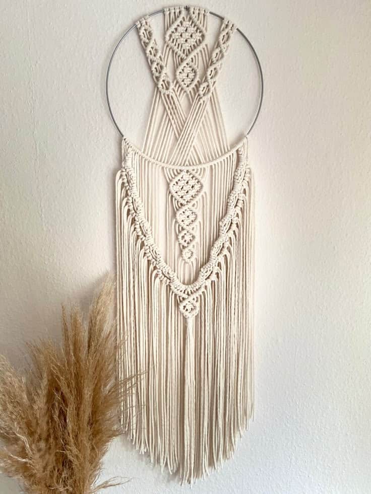 Attrape rêve en macramé