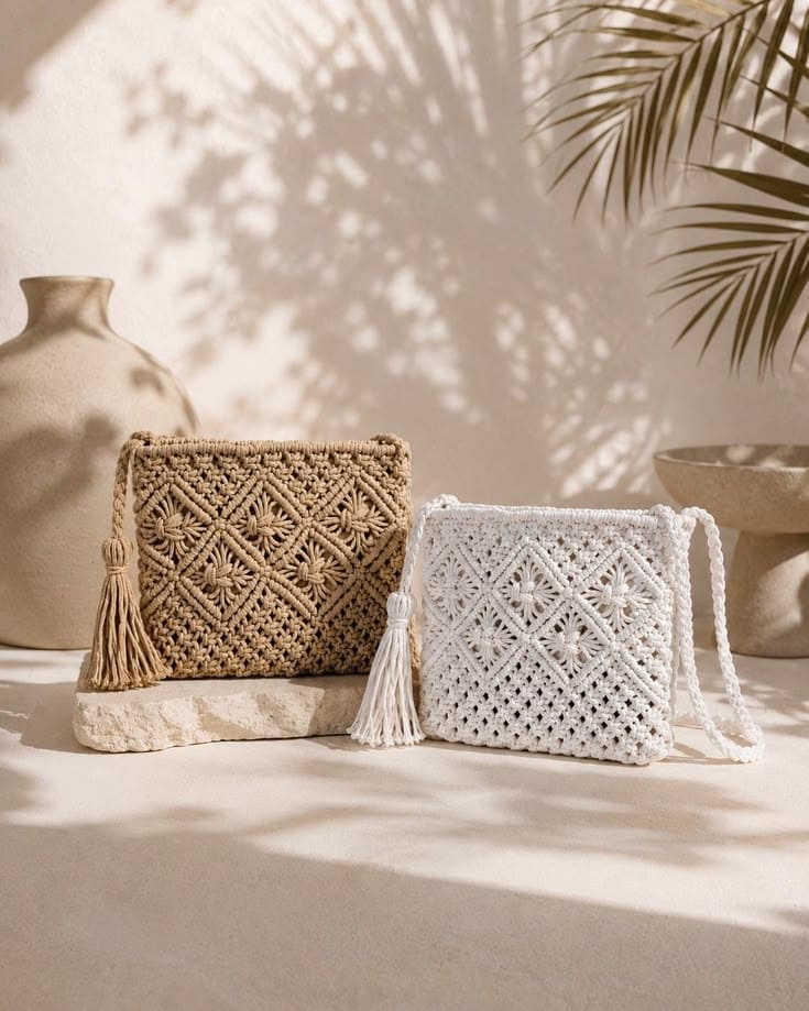Sacs à main en macramé