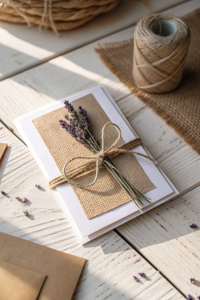 15+ Creative DIY Photo Card Ideas - Casolia carte cadeau avec fleur séchée