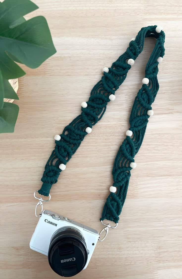 dragone verte en macramé 