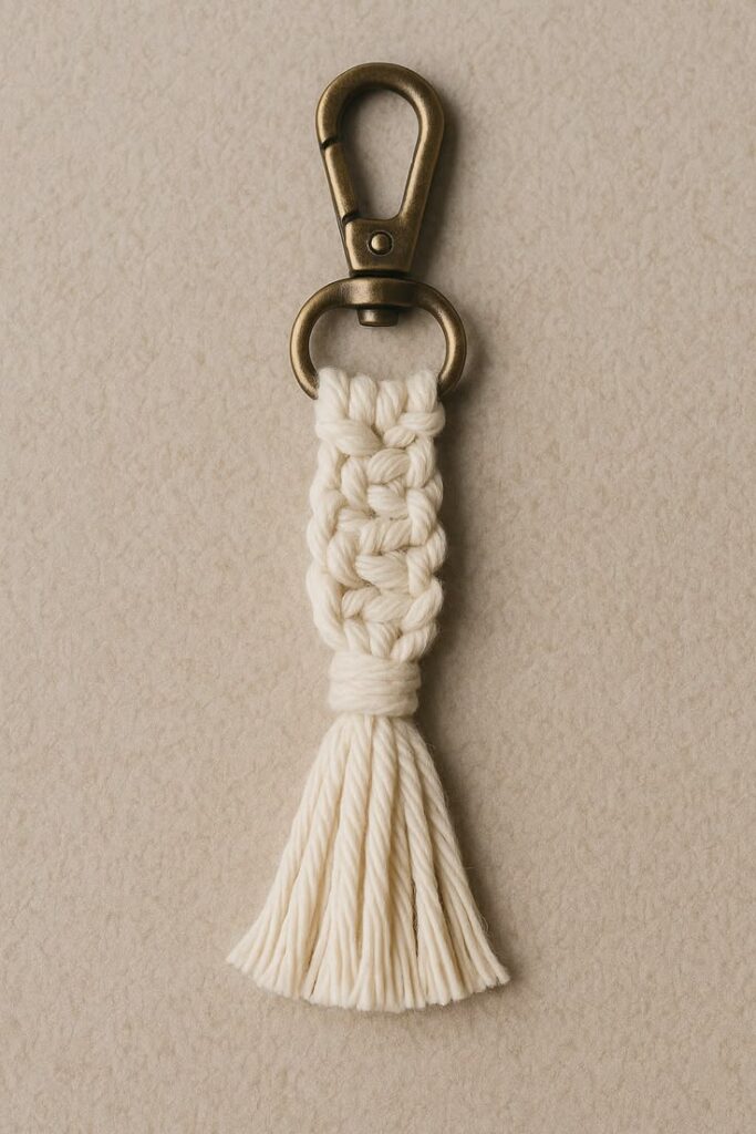Macramé tuto facile porte clé petit porte clé en macramé